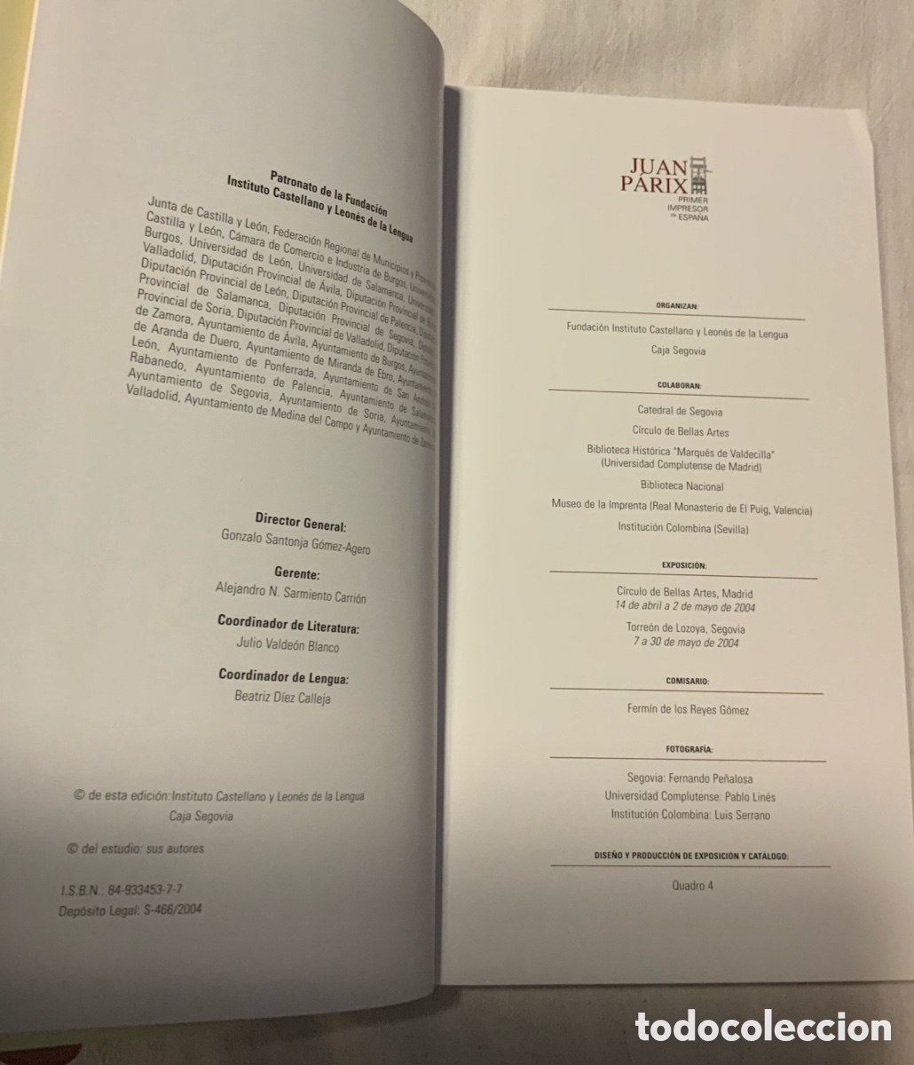 Libros de segunda mano: Juan P&aacute;rix, primer impresor en Espa&ntilde;a. 2004 - Foto 3