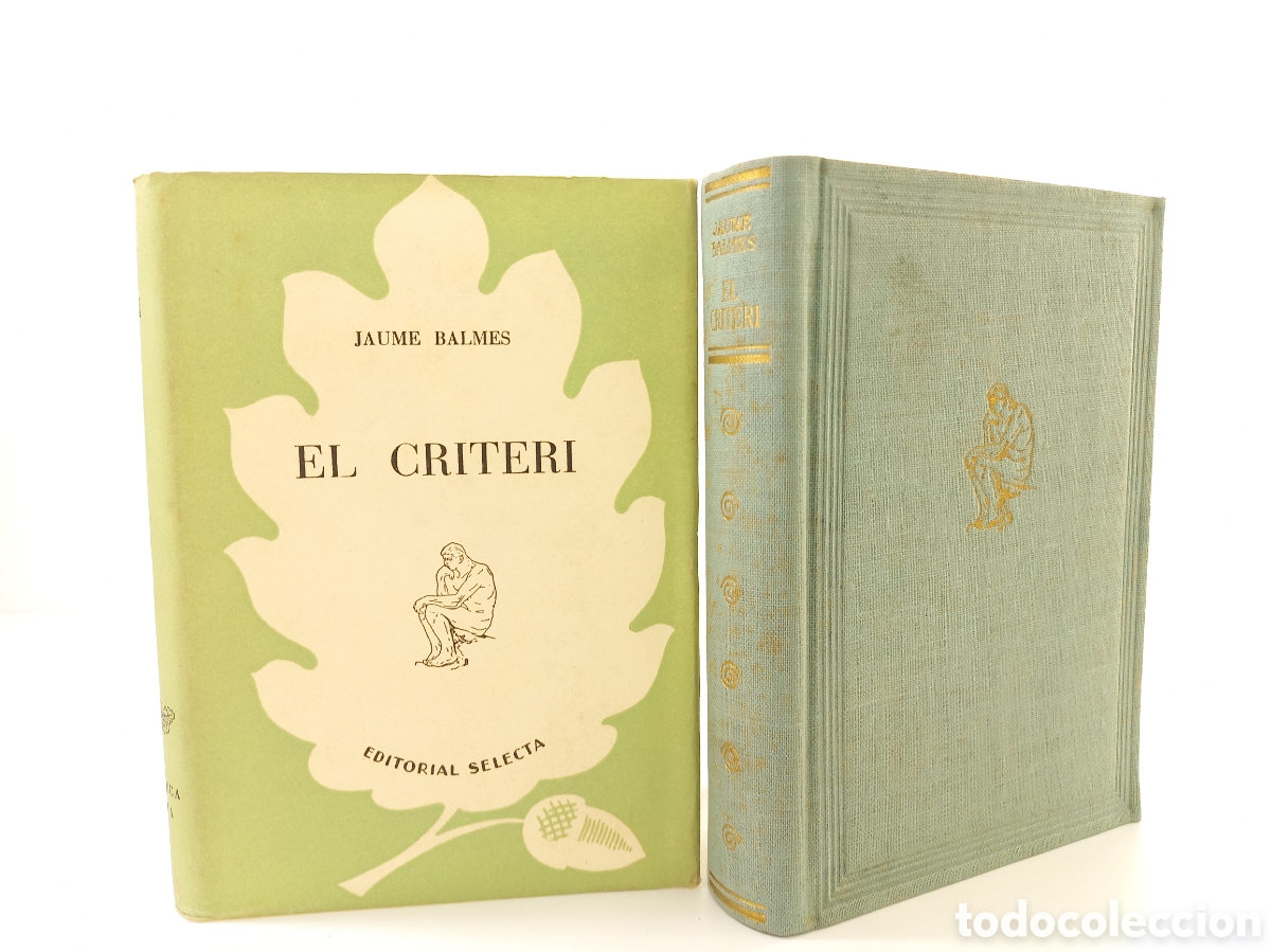 Libros de segunda mano: El Criteri. Jaume Balmes. Selecta, 1948. Catal&aacute;n. - Foto 4
