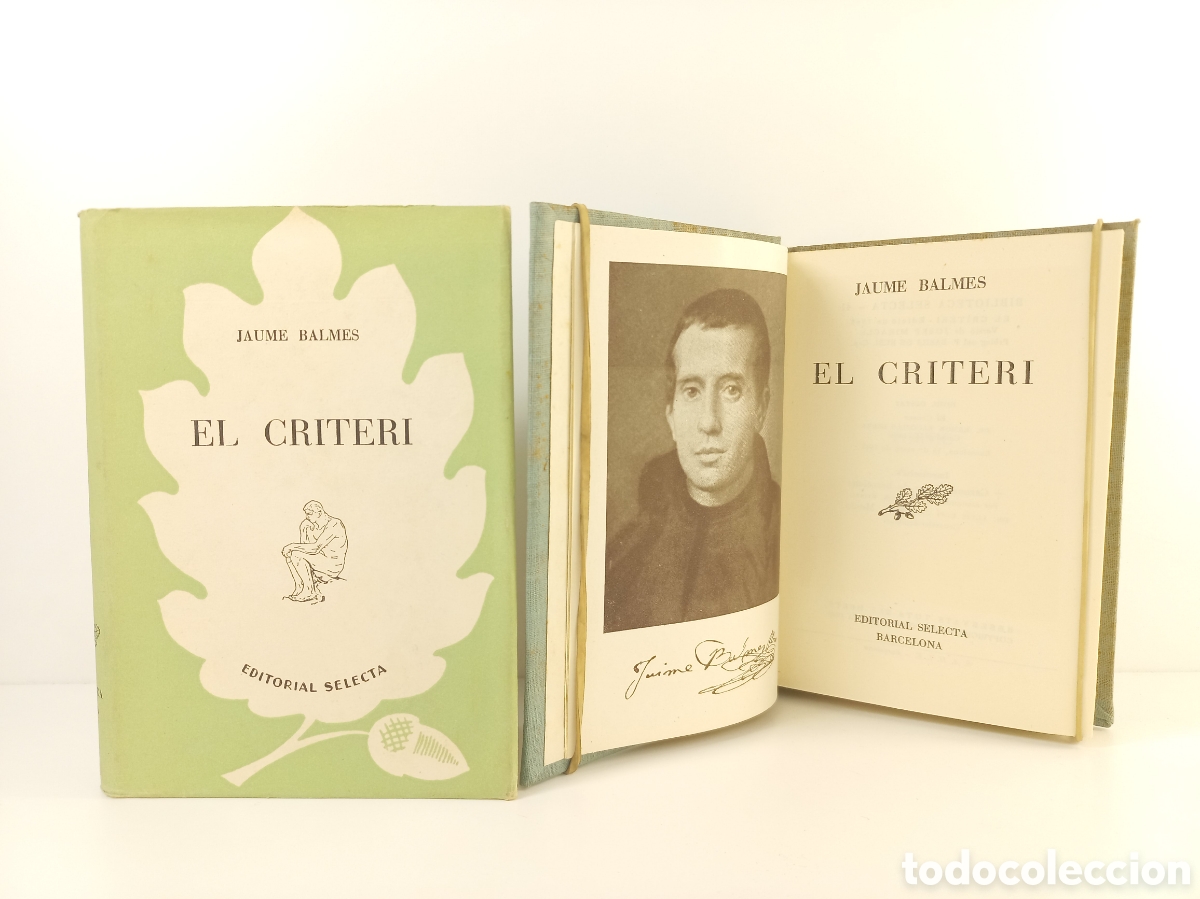 Libros de segunda mano: El Criteri. Jaume Balmes. Selecta, 1948. Catal&aacute;n. - Foto 5