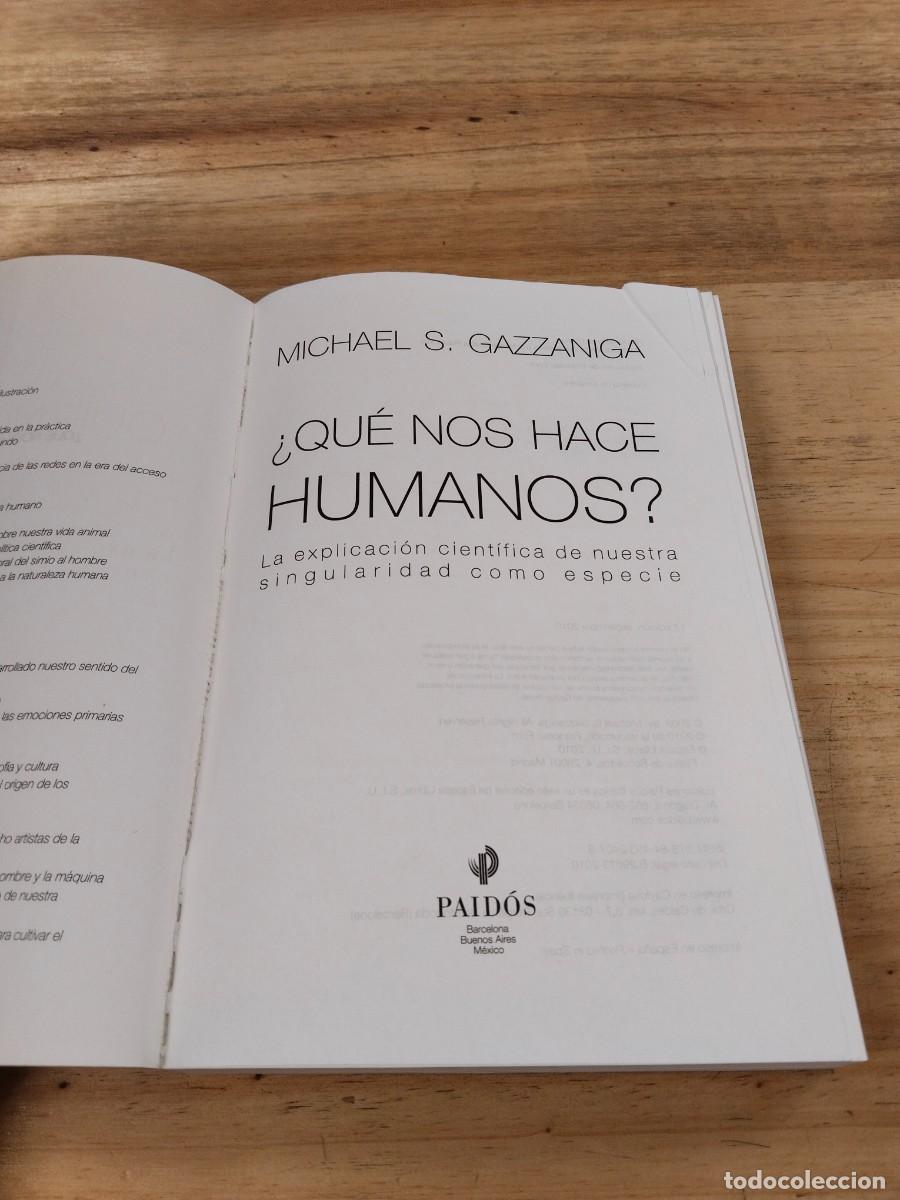 Libros de segunda mano: &iquest;Que Nos Hace Humanos?. - Michael S. Gazzaniga - Foto 4