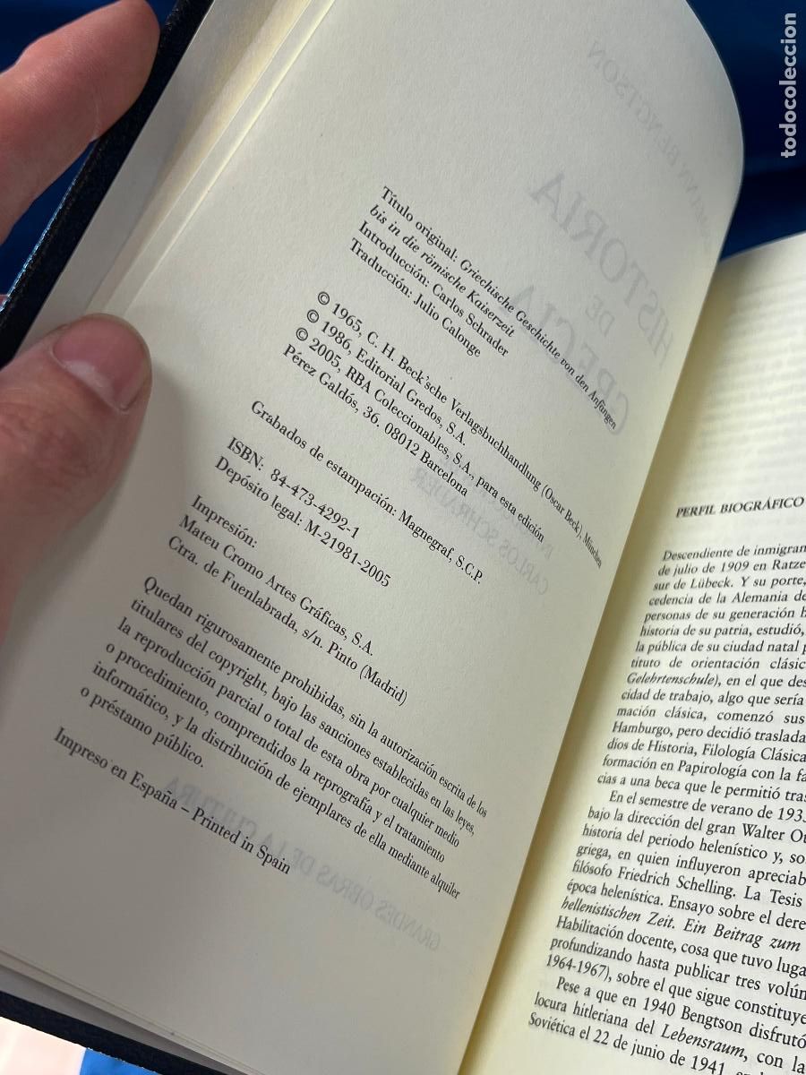 Libros de segunda mano: Histor&iacute;a de Grecia, de Hermann Bengtson. - Foto 4