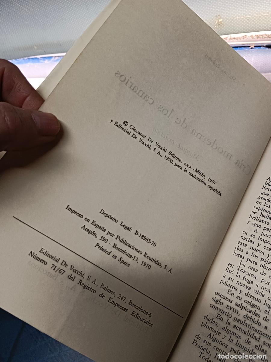 Libros de segunda mano: Libro, CR&Iacute;A MODERNA DE LOS CANARIOS. MARINA ROBERTI. EDITORIAL DE VECCHI. 1979. - Foto 3
