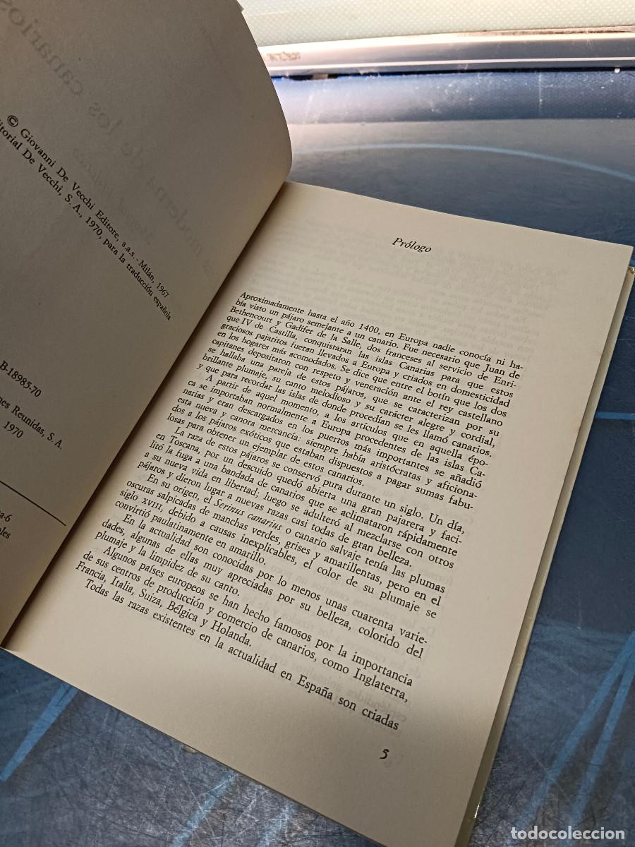 Libros de segunda mano: Libro, CR&Iacute;A MODERNA DE LOS CANARIOS. MARINA ROBERTI. EDITORIAL DE VECCHI. 1979. - Foto 4