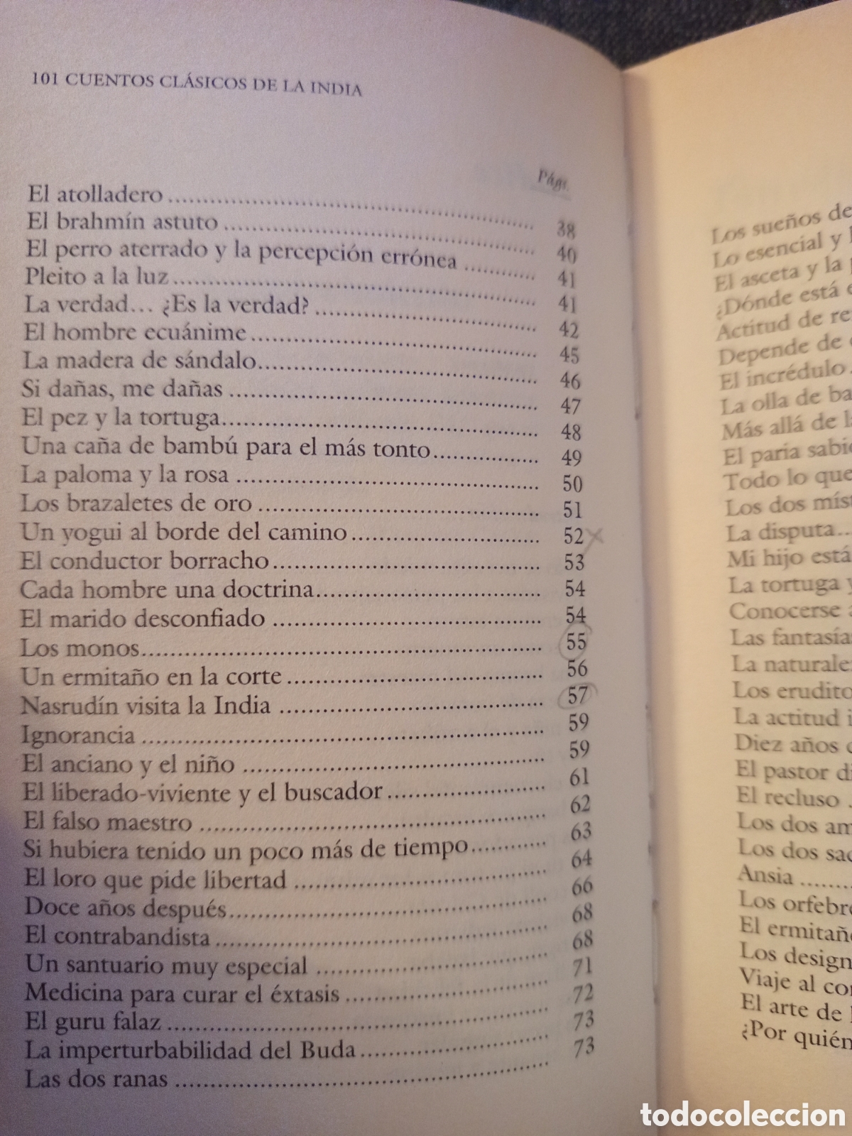 Libros de segunda mano: 101 CUENTOS CLASICOS DE LA INDIA (RAMIRO CALLE) - Foto 5