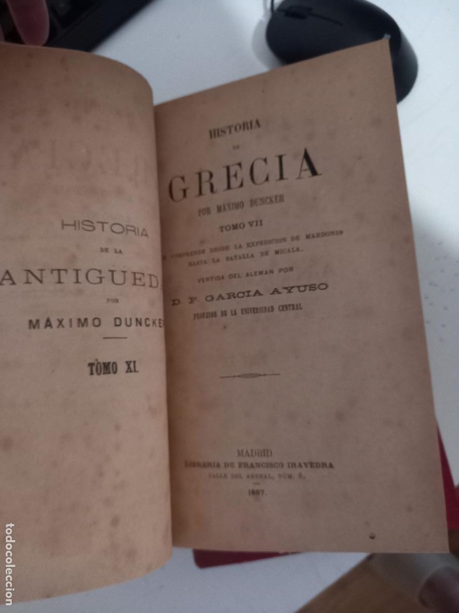 Libros de segunda mano: DUNCKER,Maximo ,HISTORIA de Grecia,tapa dura, - Foto 10