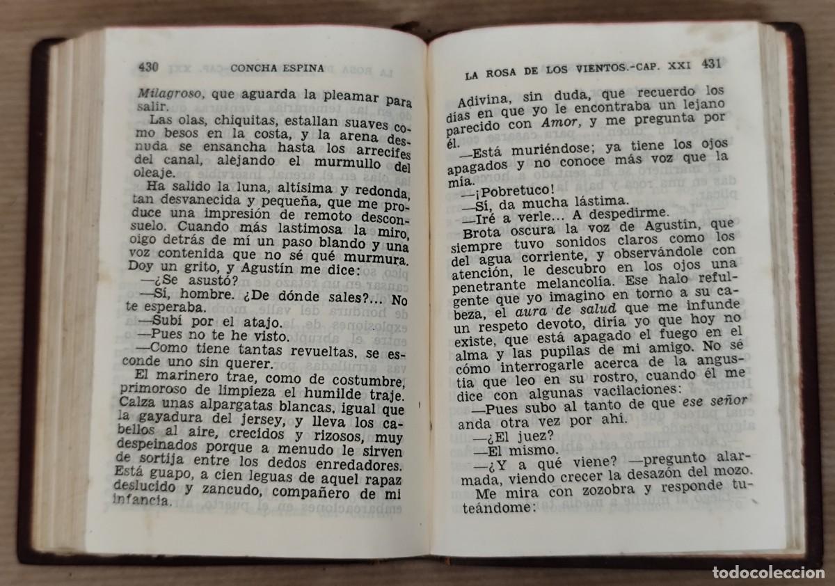 Libros de segunda mano: La rosa de los vientos, Concha Espina 1944 - Foto 6