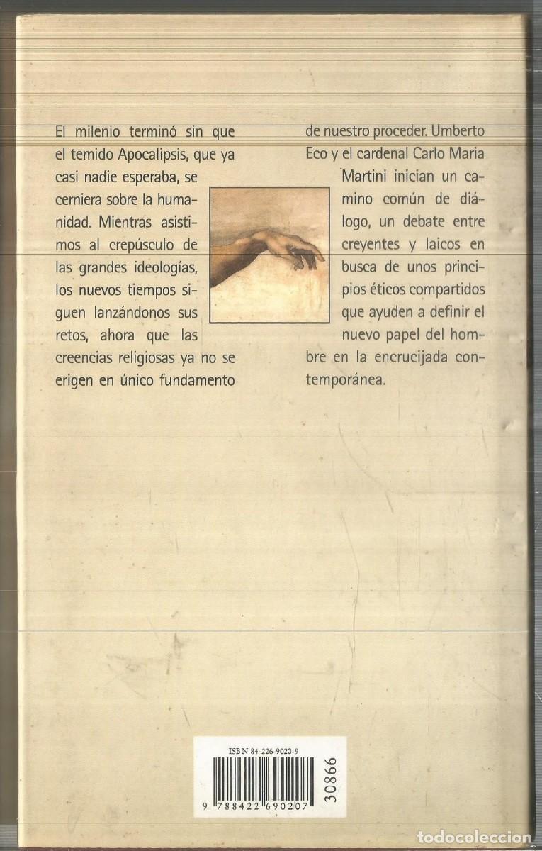 Libros de segunda mano: UMBERTO ECDO. &iquest;EN QUE CREEN LOS QUE NO CREEN?. CIRCULO DE LECTORES - Foto 2