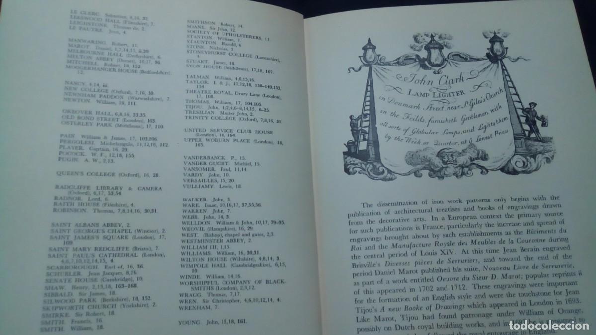 Libros de segunda mano: ENGLISH DECORATIVE IRONWORK 1610-1836. JOHN HARRIS. - Foto 12