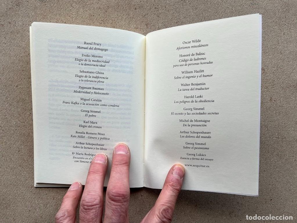 Libros de segunda mano: El arte de agradar / F.-A. Paradis Moncrif / Sequitur / - Foto 9