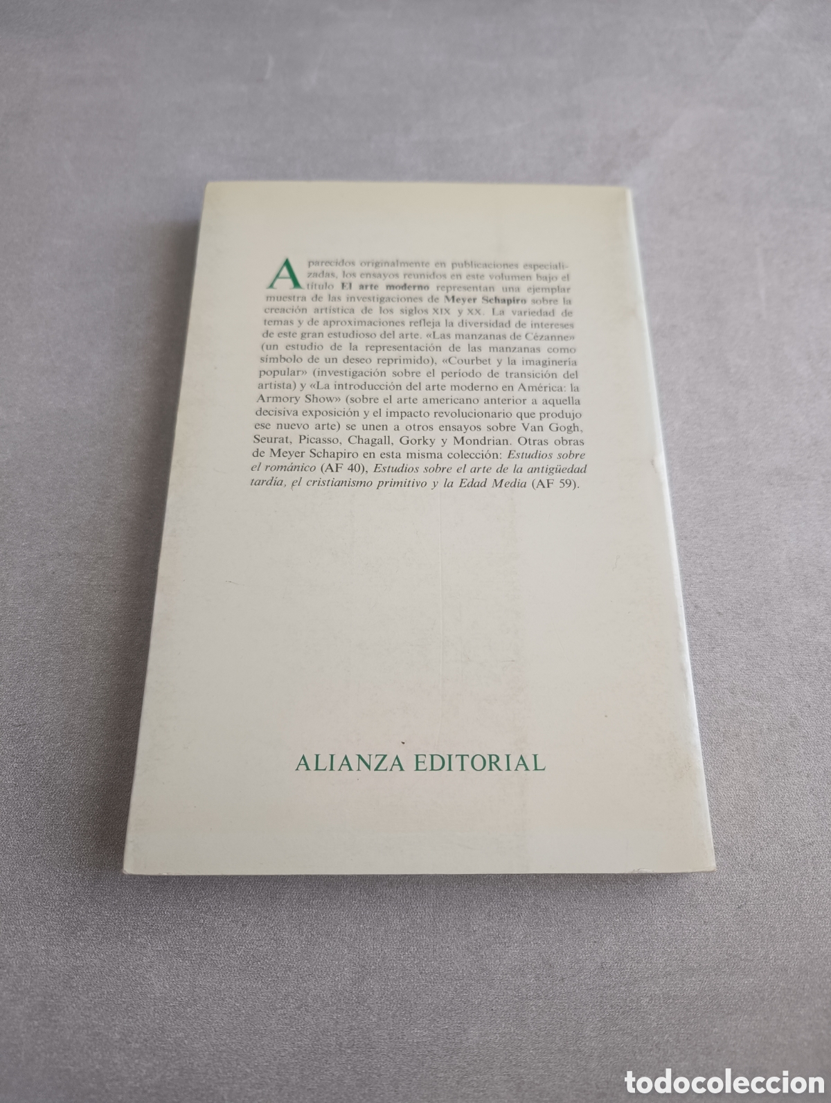 Libros de segunda mano: EL ARTE MODERNO - MEYER SCHAPIRO - ALIANZA FORMA - Foto 3