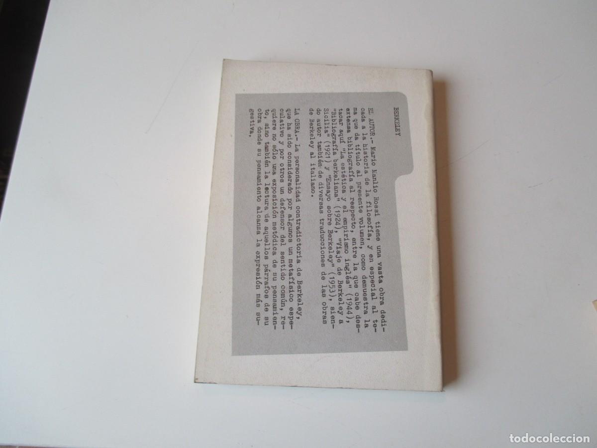 Libros de segunda mano: M. MANLIO ROSSI Que ha dicho verdaderamente Berkeley W38972 - Foto 2