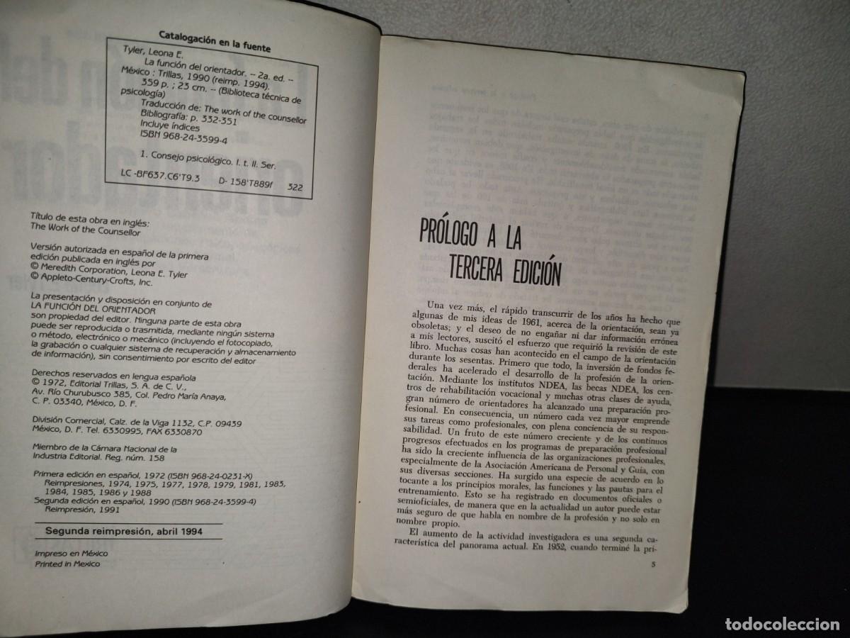 Libros de segunda mano: 214- LA FUNCI&Oacute;N DEL ORIENTADOR - LEONA E. TYLER - Foto 5