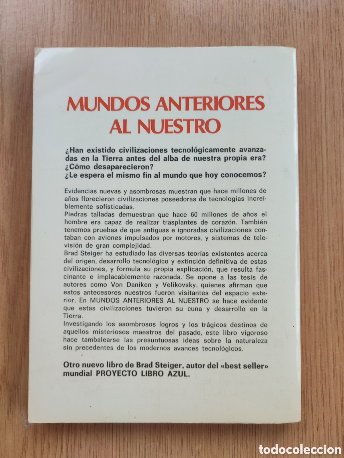 Libros de segunda mano: Mundos anteriores al nuestro. Brad Steiger - Foto 2