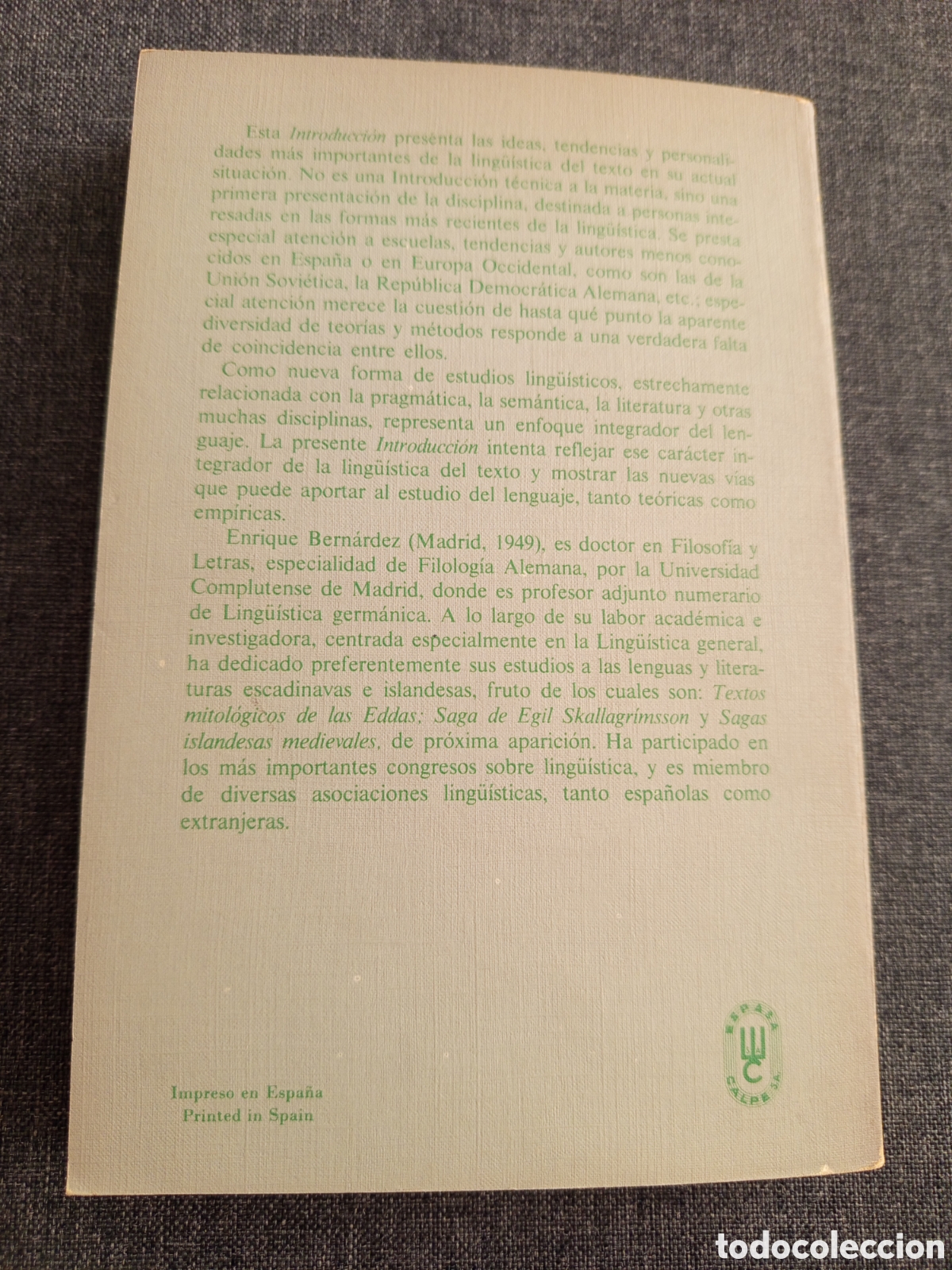 Libros de segunda mano: INTRODUCCION A LA LING&Uuml;ISTICA DEL TEXTO (ENRIQUE BERNARDEZ) - Foto 7