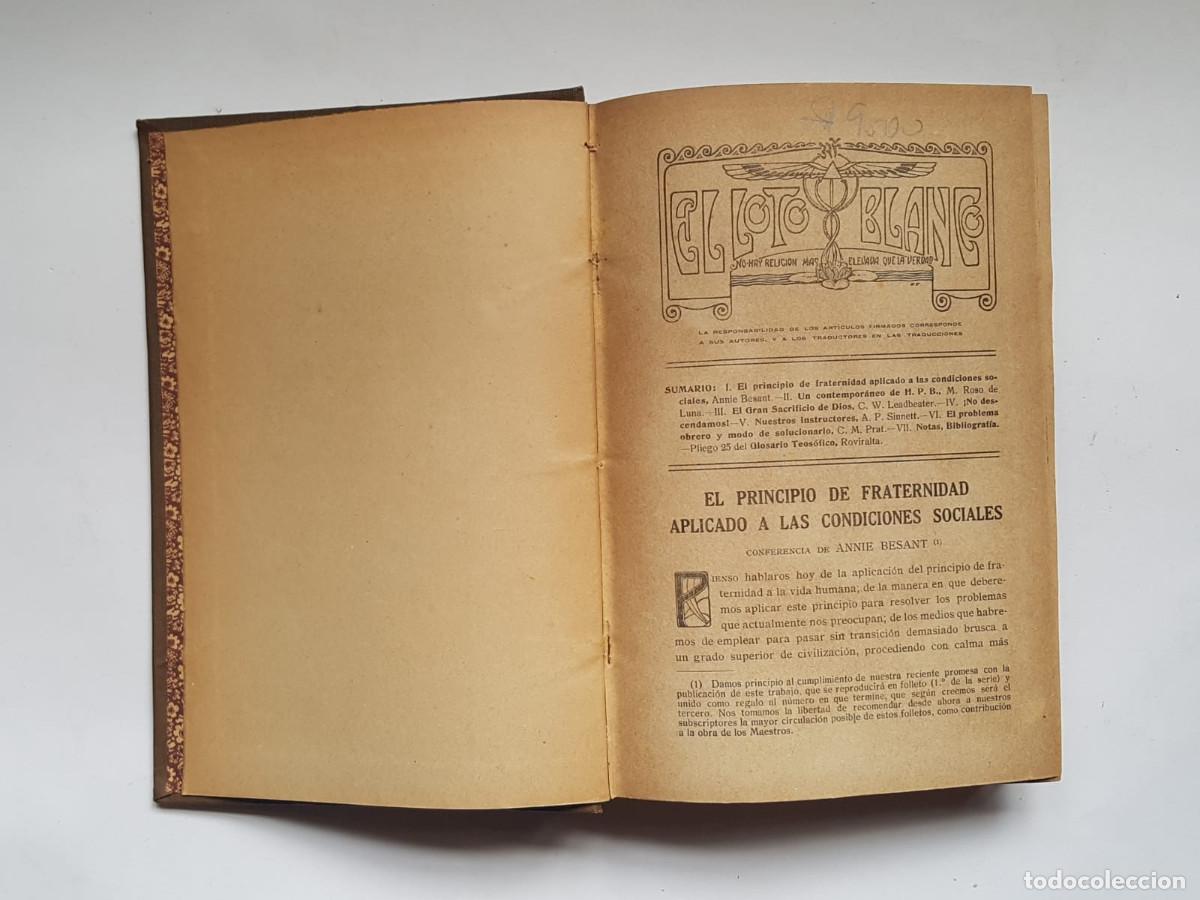 Libros de segunda mano: El Loto Blanco, 12 n&uacute;meros, a&ntilde;o 1919 - Foto 2