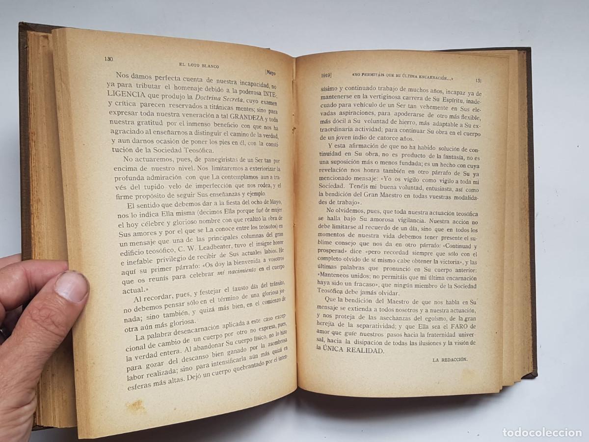 Libros de segunda mano: El Loto Blanco, 12 n&uacute;meros, a&ntilde;o 1919 - Foto 5