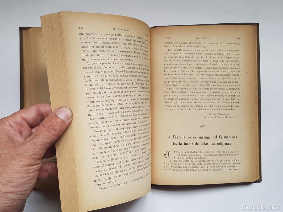 Libros de segunda mano: El Loto Blanco, 12 n&uacute;meros, a&ntilde;o 1919 - Foto 6