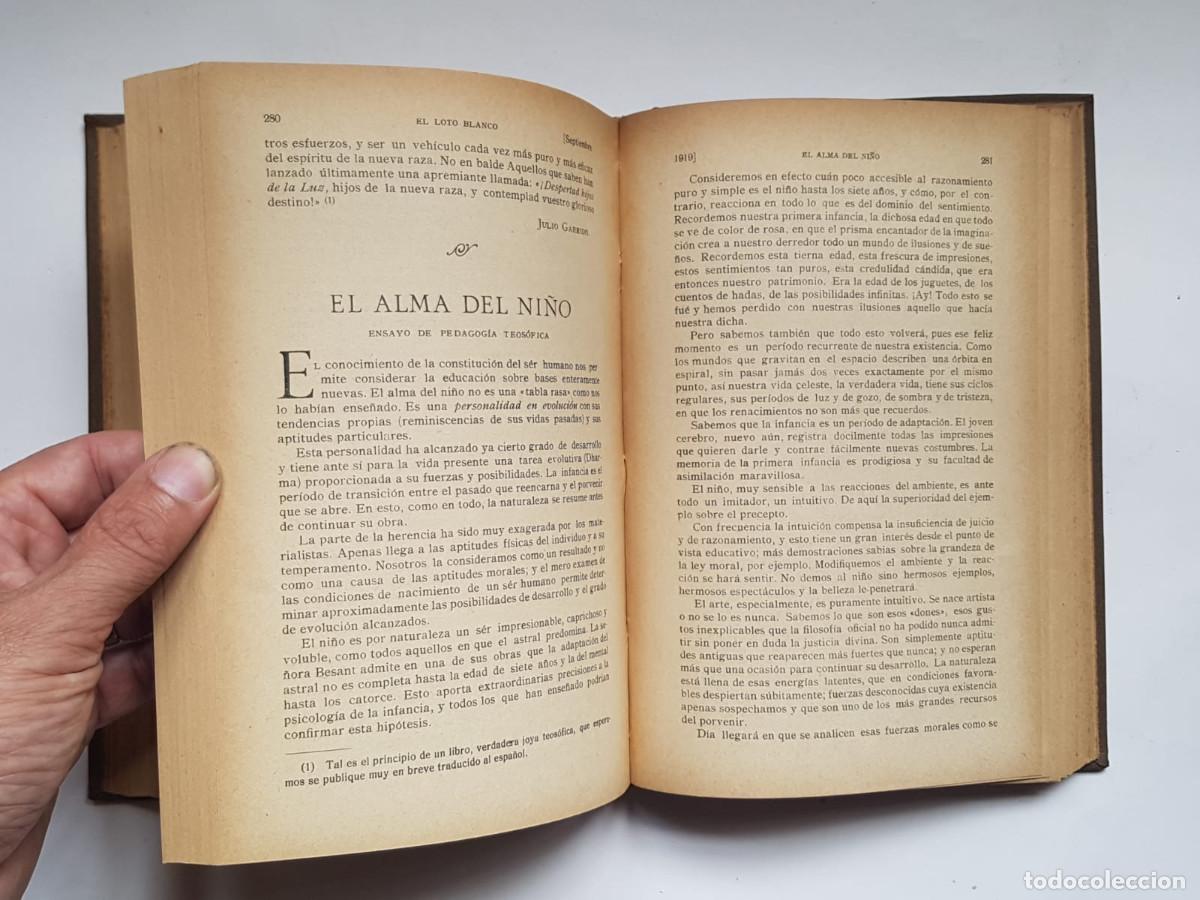 Libros de segunda mano: El Loto Blanco, 12 n&uacute;meros, a&ntilde;o 1919 - Foto 9
