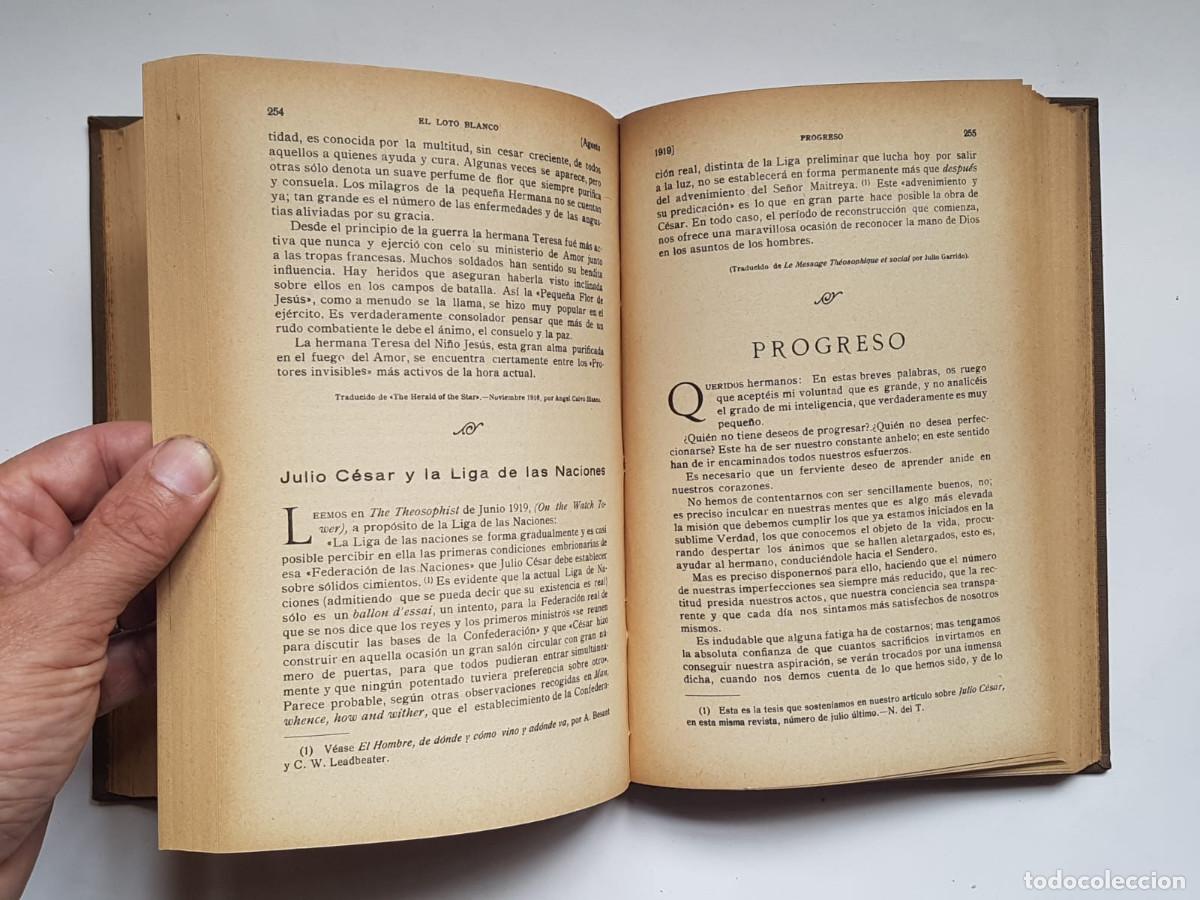 Libros de segunda mano: El Loto Blanco, 12 n&uacute;meros, a&ntilde;o 1919 - Foto 10