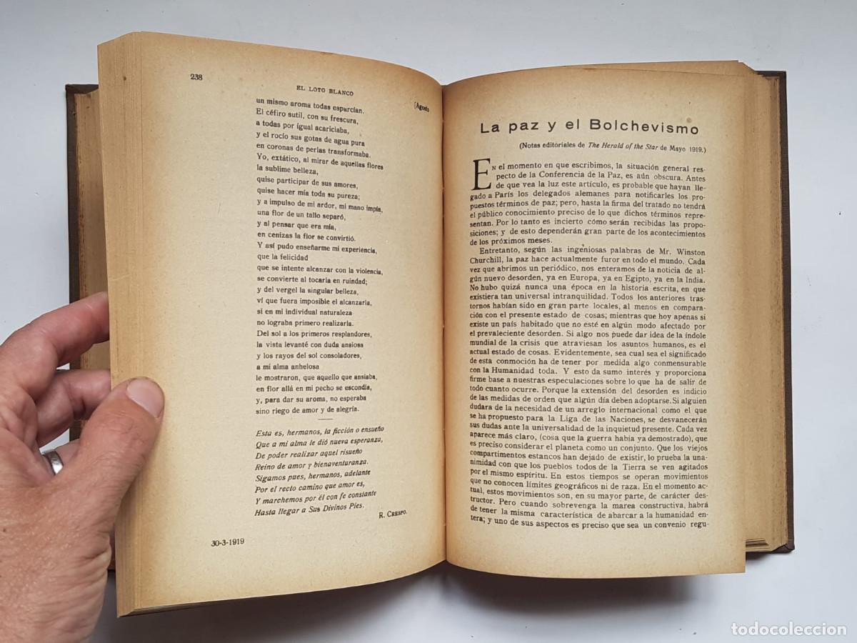 Libros de segunda mano: El Loto Blanco, 12 n&uacute;meros, a&ntilde;o 1919 - Foto 12