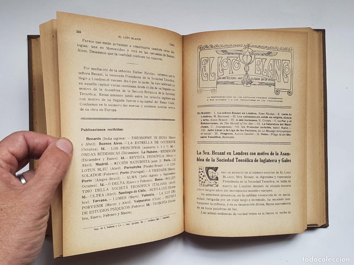 Libros de segunda mano: El Loto Blanco, 12 n&uacute;meros, a&ntilde;o 1919 - Foto 13