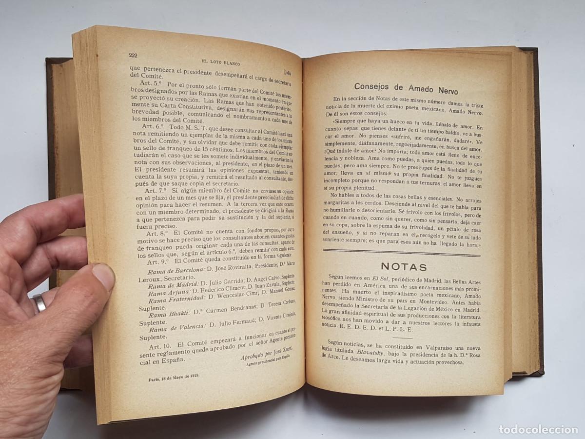 Libros de segunda mano: El Loto Blanco, 12 n&uacute;meros, a&ntilde;o 1919 - Foto 14