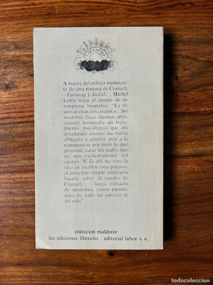 Libros de segunda mano: Edad de hombre. Michel Leiris. Las ediciones liberales. Labor. - Foto 2