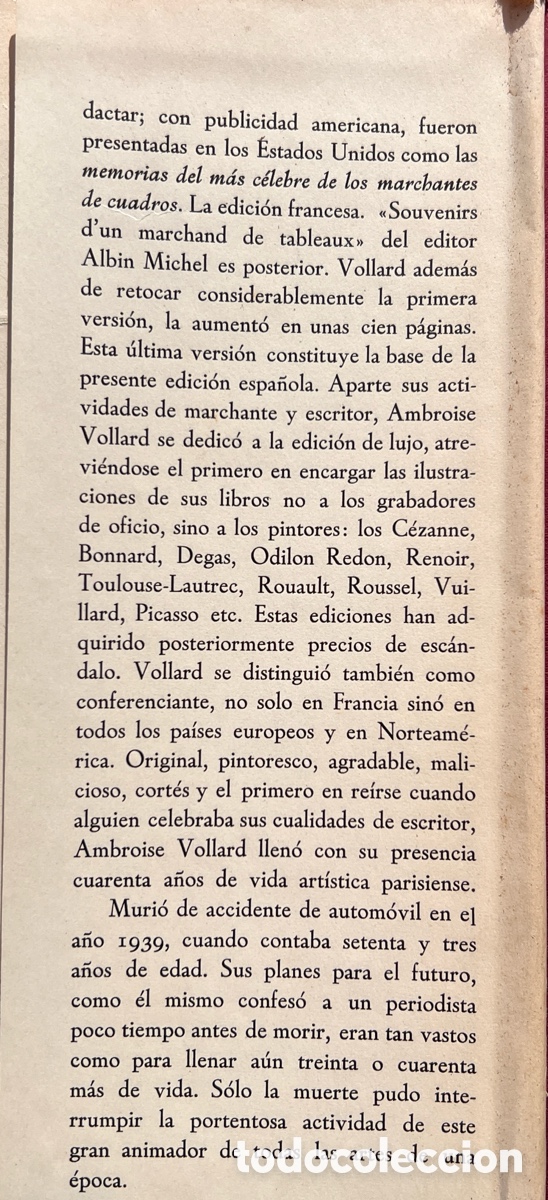 Libros de segunda mano: MEMORIAS DE UN VENDEDOR DE CUADROS - Foto 6