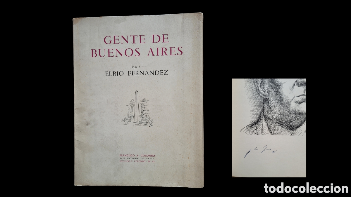 Livros em segunda m&atilde;o: Firmado Jorge Luis Borges . Gente de Buenos Aires - Elbio Fernandez, Francisco Colombo, 1968