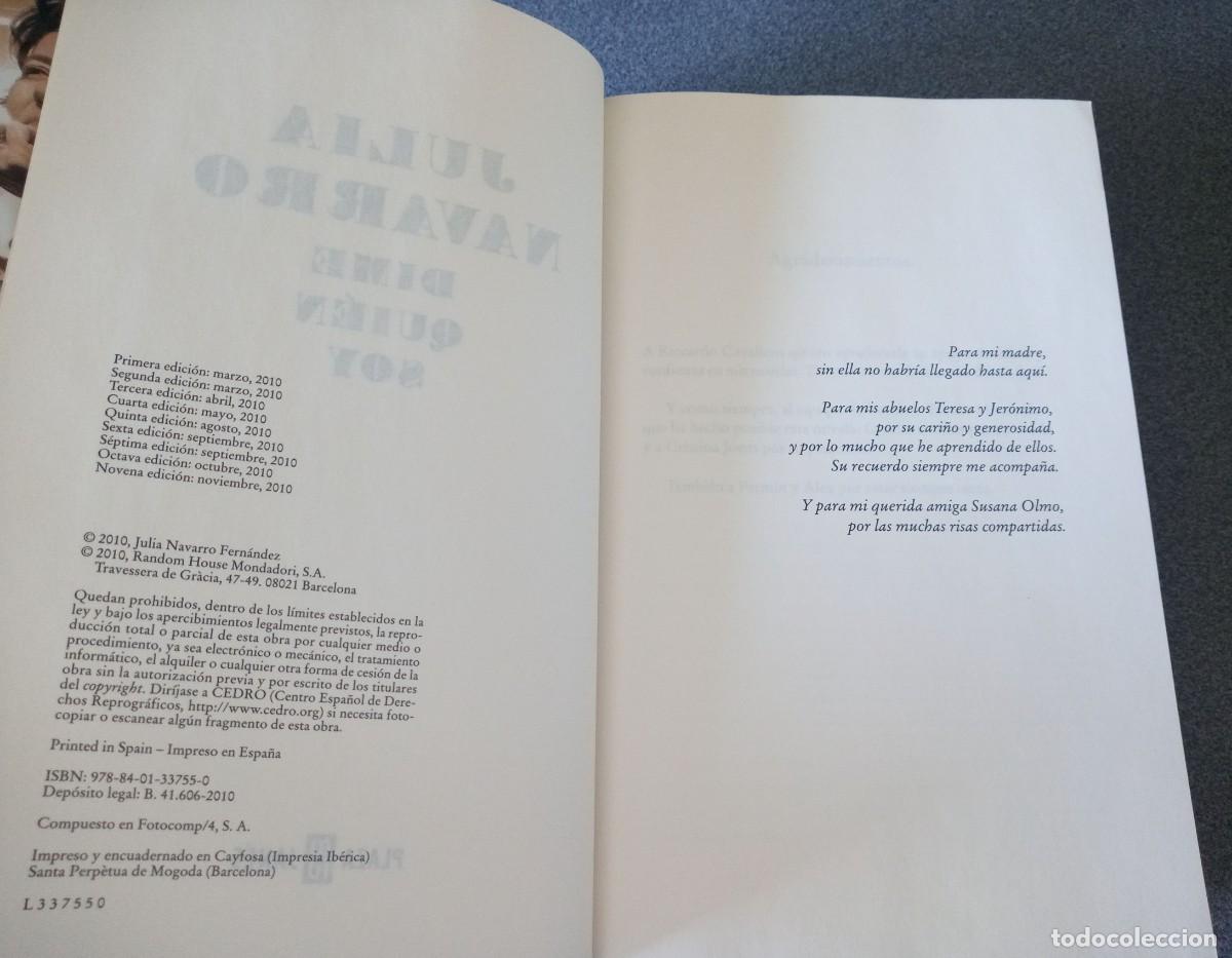 Libros de segunda mano: Dime Quien Soy Julia Navarro - Foto 5