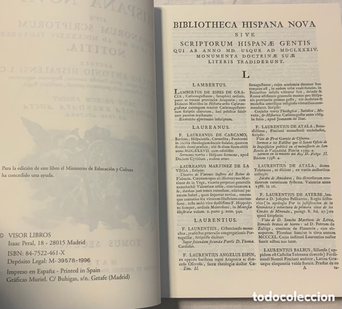 Libros de segunda mano: Bibliotheca Hispana Nova. Nicol&aacute;s Antonio. Visor - Foto 9