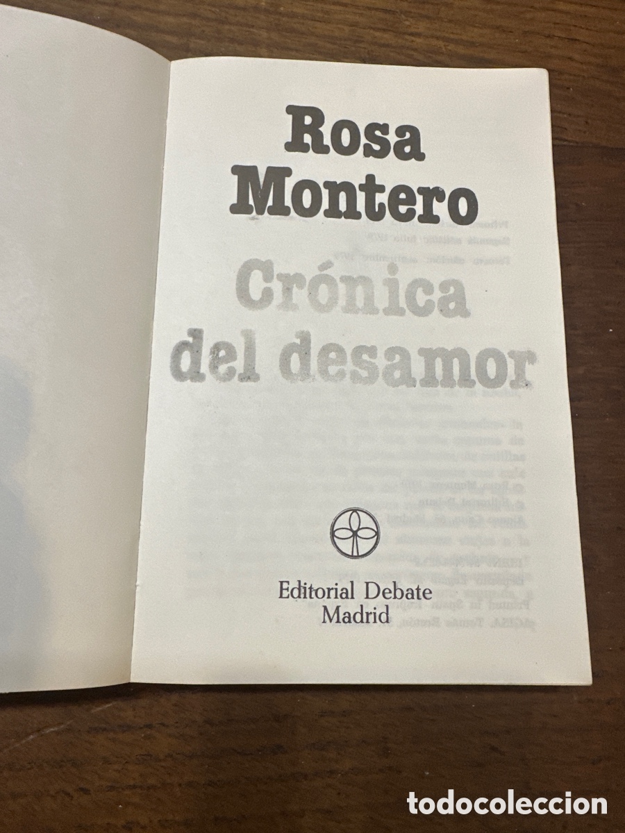 Libros de segunda mano: CR&Oacute;NICA DEL DESAMOR. ROSA MONTERO. - Foto 2