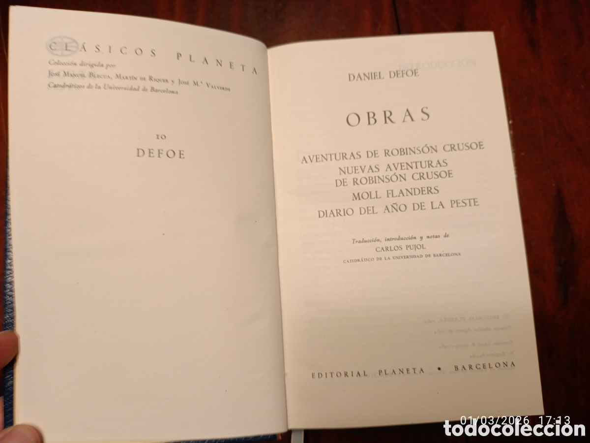 Libros de segunda mano: Daniel Defoe. Obras. 1964 - Foto 4