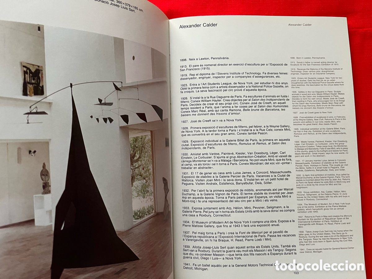 Libros de segunda mano: Libro A Joan Mir&oacute;. - En catal&aacute;n, franc&eacute;s e ingl&eacute;s - Foto 5