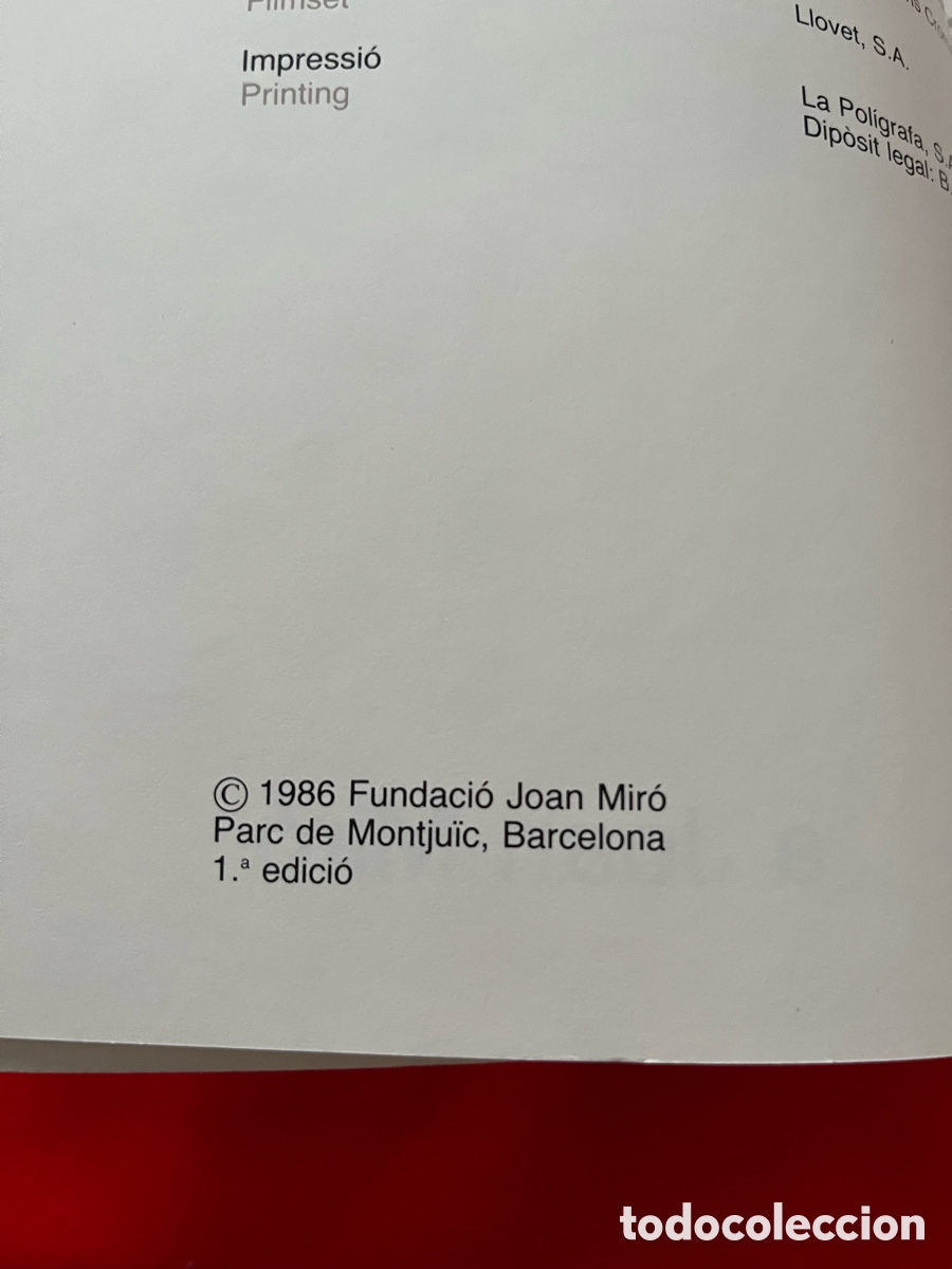 Libros de segunda mano: Libro A Joan Mir&oacute;. - En catal&aacute;n, franc&eacute;s e ingl&eacute;s - Foto 13