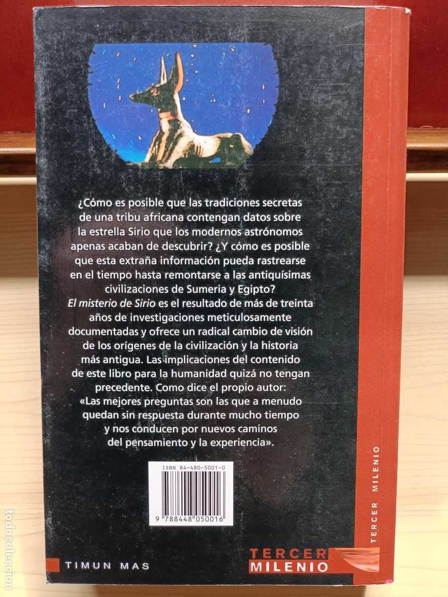 Libros de segunda mano: El Misterio de Sirio. Robert Temple. Timun Mas, 1998. - Foto 4