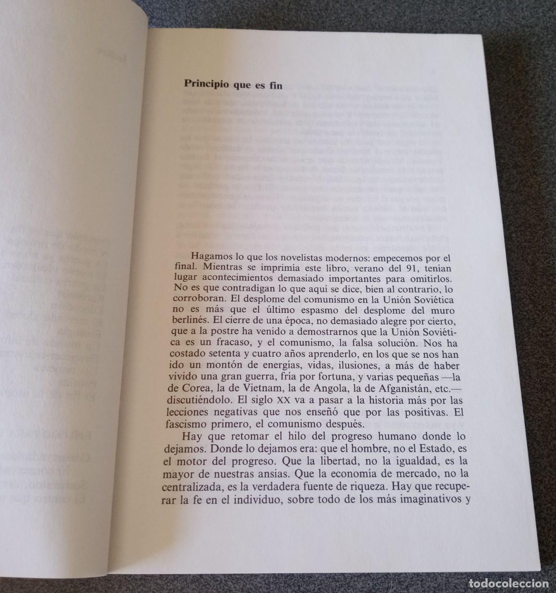 Libros de segunda mano: Adi&oacute;s A La Utop&iacute;a Jos&eacute; Mar&iacute;a Carrascal con dedicatoria y aut&oacute;grafo del autor - Foto 5