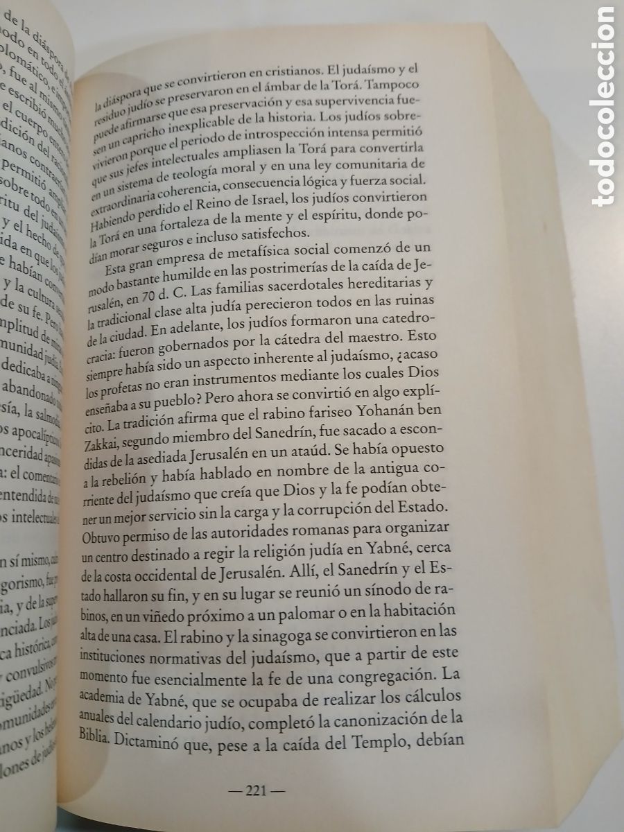 Libros de segunda mano: La Historia de los Jud&iacute;os. Paul Johnson. - Foto 8