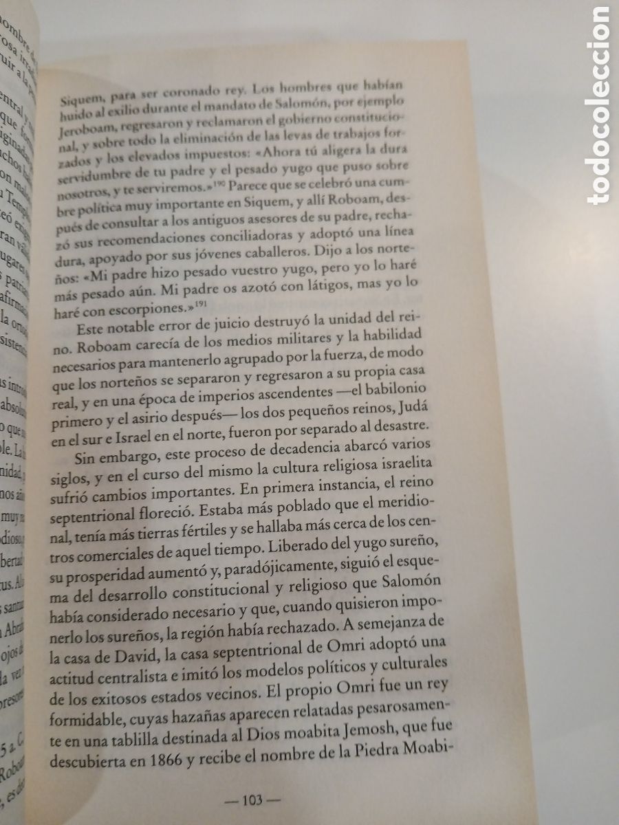 Libros de segunda mano: La Historia de los Jud&iacute;os. Paul Johnson. - Foto 10