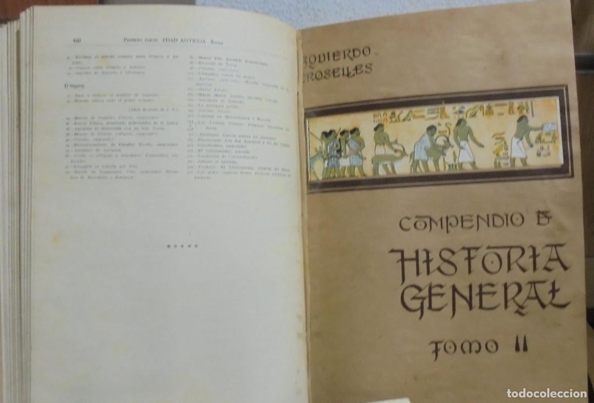 Libros de segunda mano: Compendio de historia general. Izquierdo Croselles - Foto 3