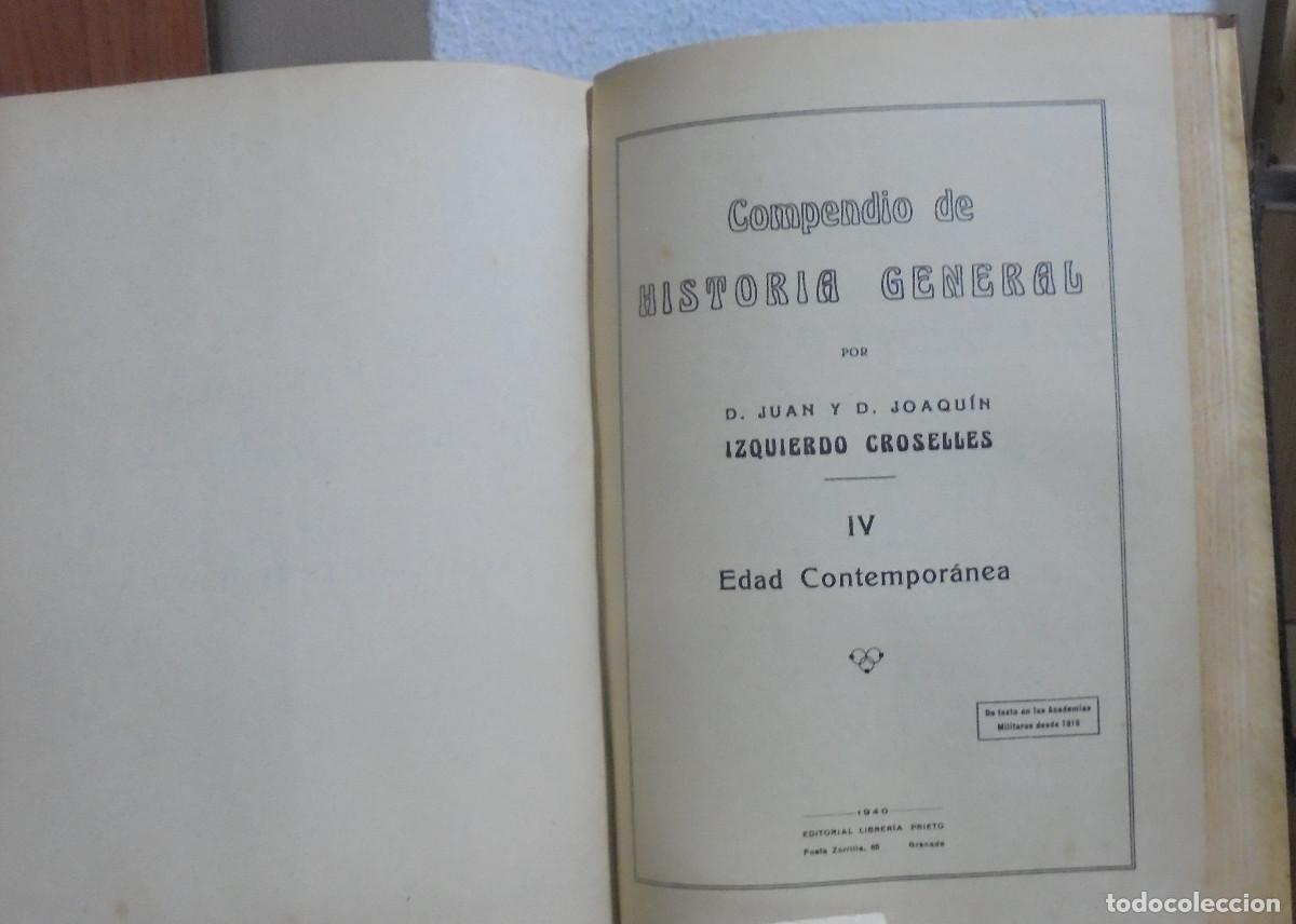 Libros de segunda mano: Compendio de historia general. Izquierdo Croselles - Foto 5