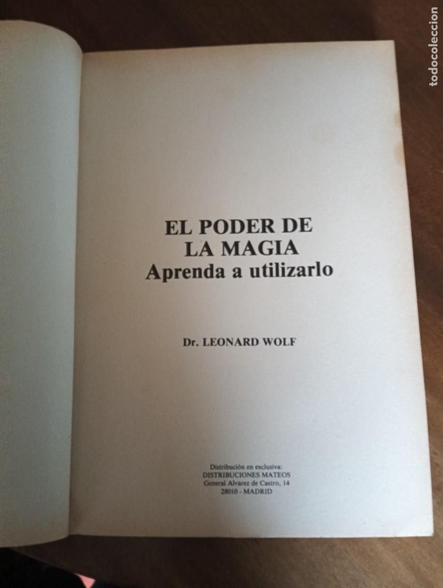 Libros de segunda mano: El poder de la magia.-Dr. Leonard Wolf. - Foto 3