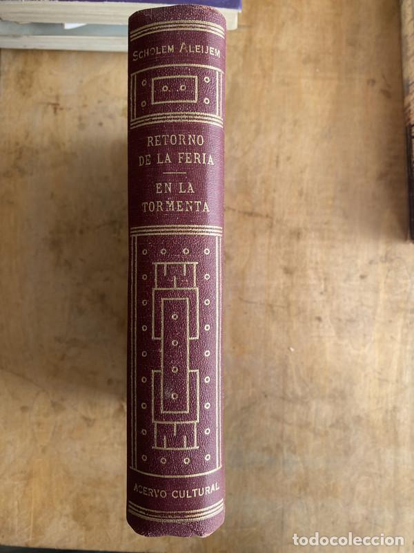 Libros de segunda mano: Retorno de la feria; En la tormenta - Aleijem Scholem - Foto 1