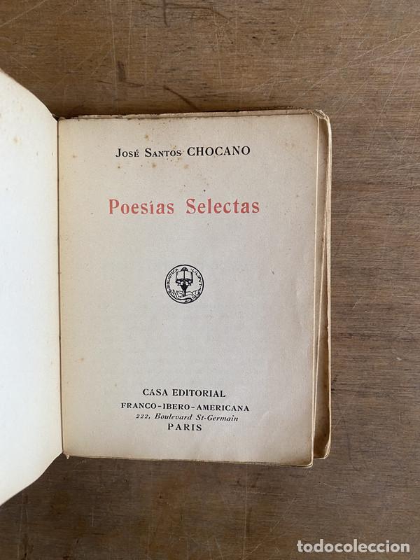 Libros de segunda mano: Poesias Selectas - Chocano Jose Santos - Foto 1