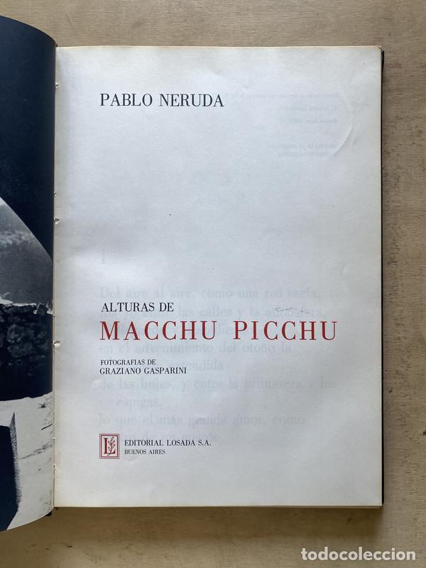 Libros de segunda mano: Alturas de Macchu Picchu - Neruda Pablo - Foto 1