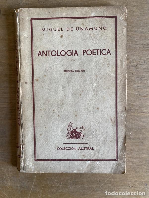 Libros de segunda mano: Antologia po&eacute;tica - De Unamuno Miguel - Foto 1