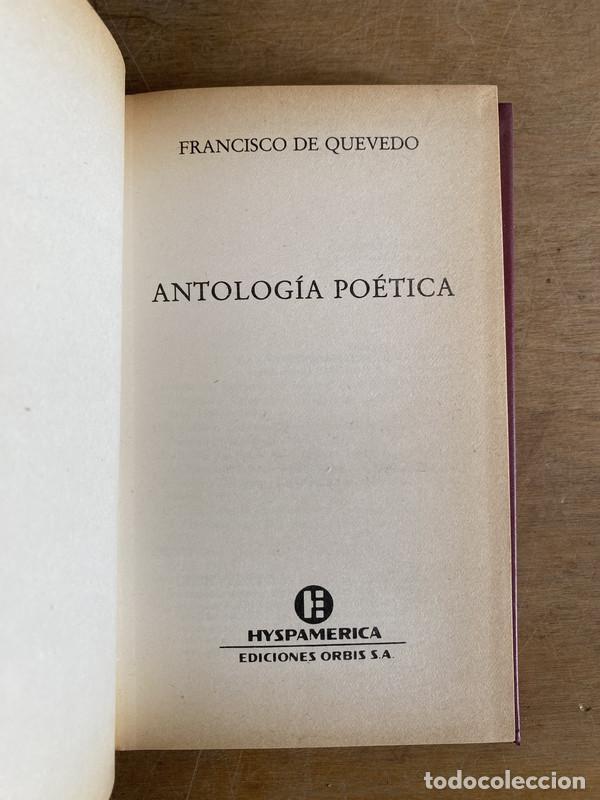 Libros de segunda mano: Antologia po&eacute;tica - De Quevedo Francisco - Foto 1
