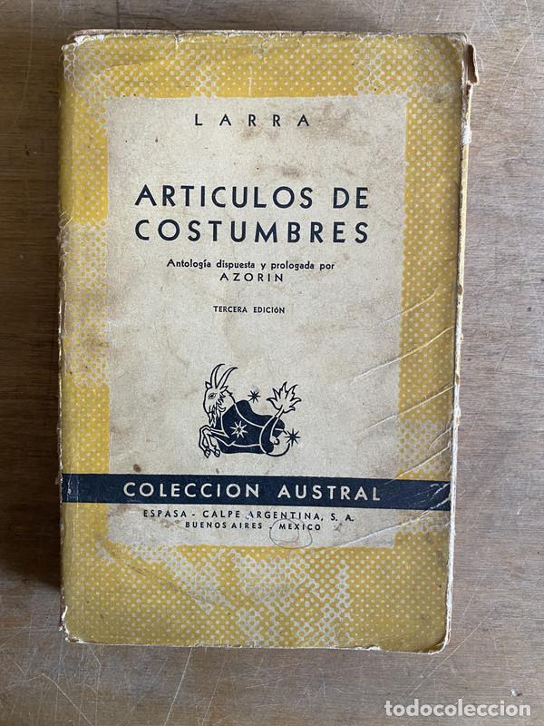 Livros em segunda m&atilde;o: Articulos de costumbres