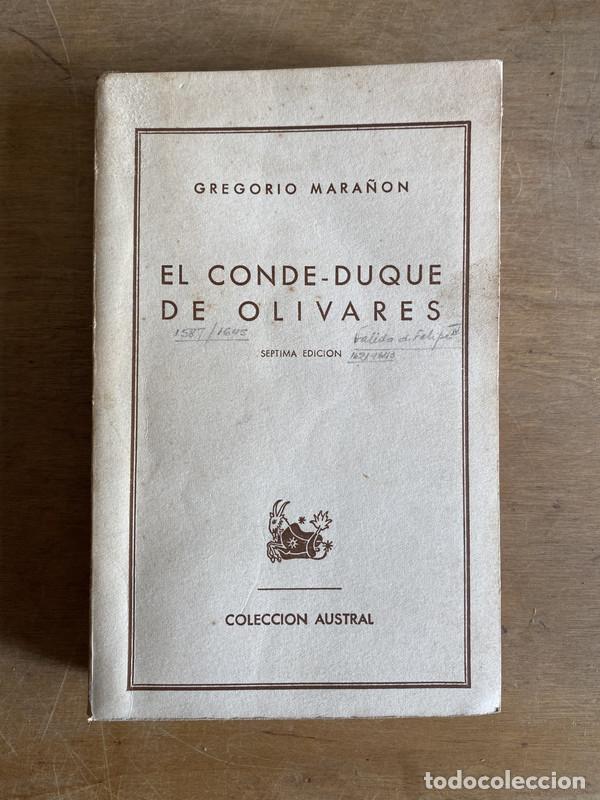 Libros de segunda mano: El conde-duque de Olivares - Mara&ntilde;on Gregorio - Foto 1