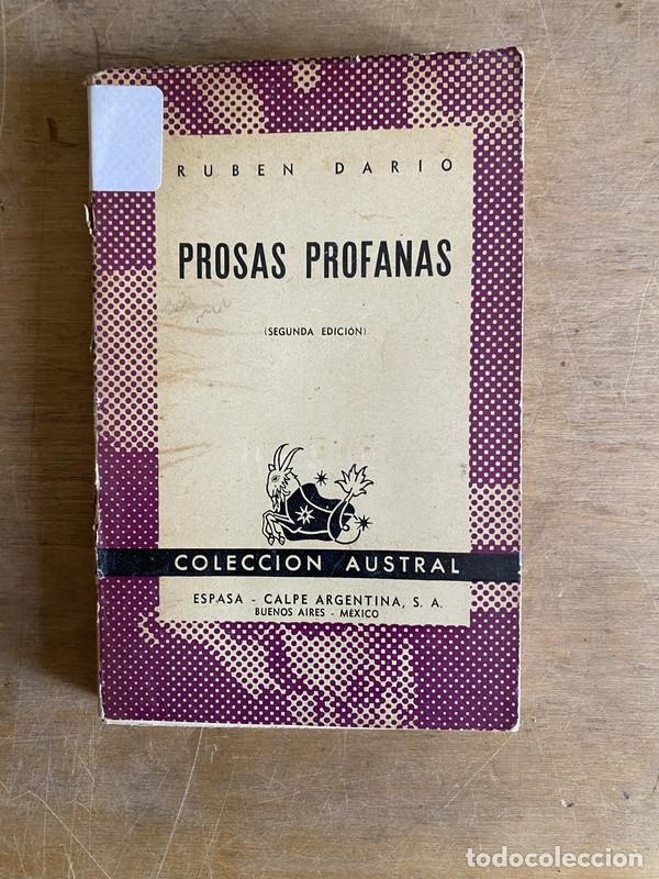 Libros de segunda mano: Prosas profanas - Dario ruben - Foto 1